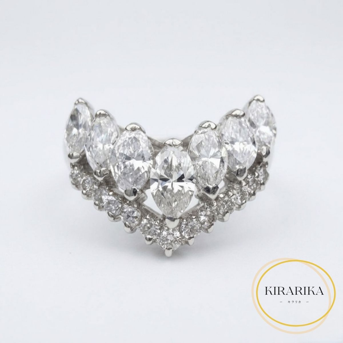 Pt900 ダイヤモンド1.18ct 0.18ct リング