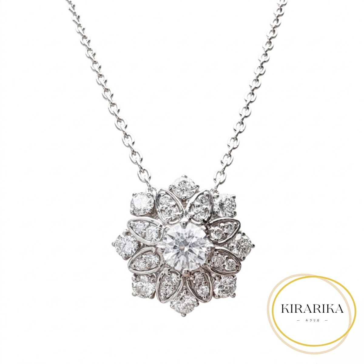Pt950 Pt850 ダイヤモンド0.20ct 0.35ct ネックレス｜KIRARIKA