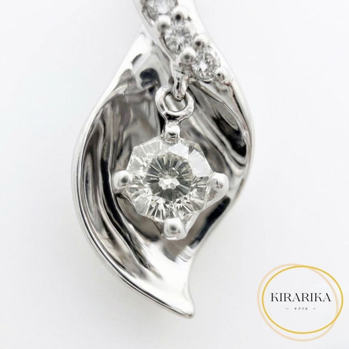 Pt900 Pt850 ダイヤモンド 0.220ct 0.05ct ネックレス|KIRARIKA