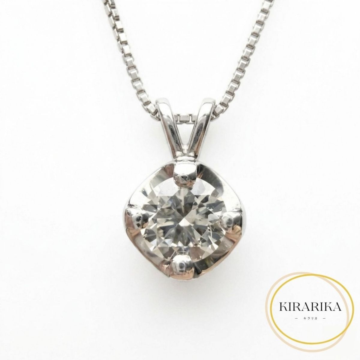 Pt900 Pt850 ダイヤモンド0.20ct ネックレス 32,500円