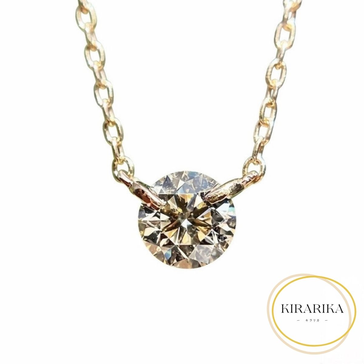 K18 ダイヤモンド0.301ct ネックレス