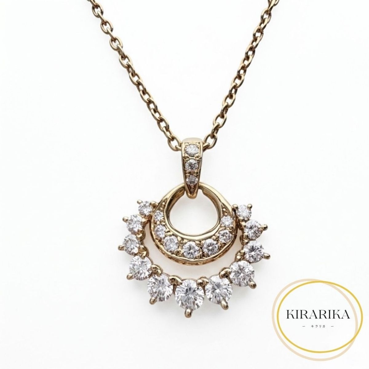 K18 Dior ダイヤモンド0.12ct ネックレス