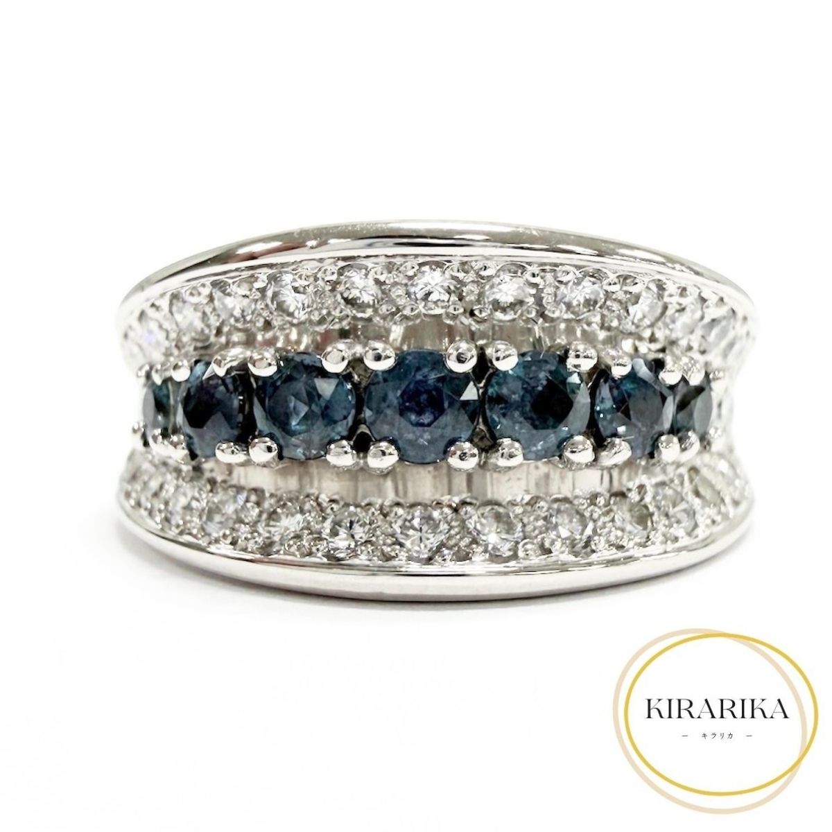 Pt900 アレキサンドライト0.51ct ダイヤモンド0.52ct リング｜KIRARIKA