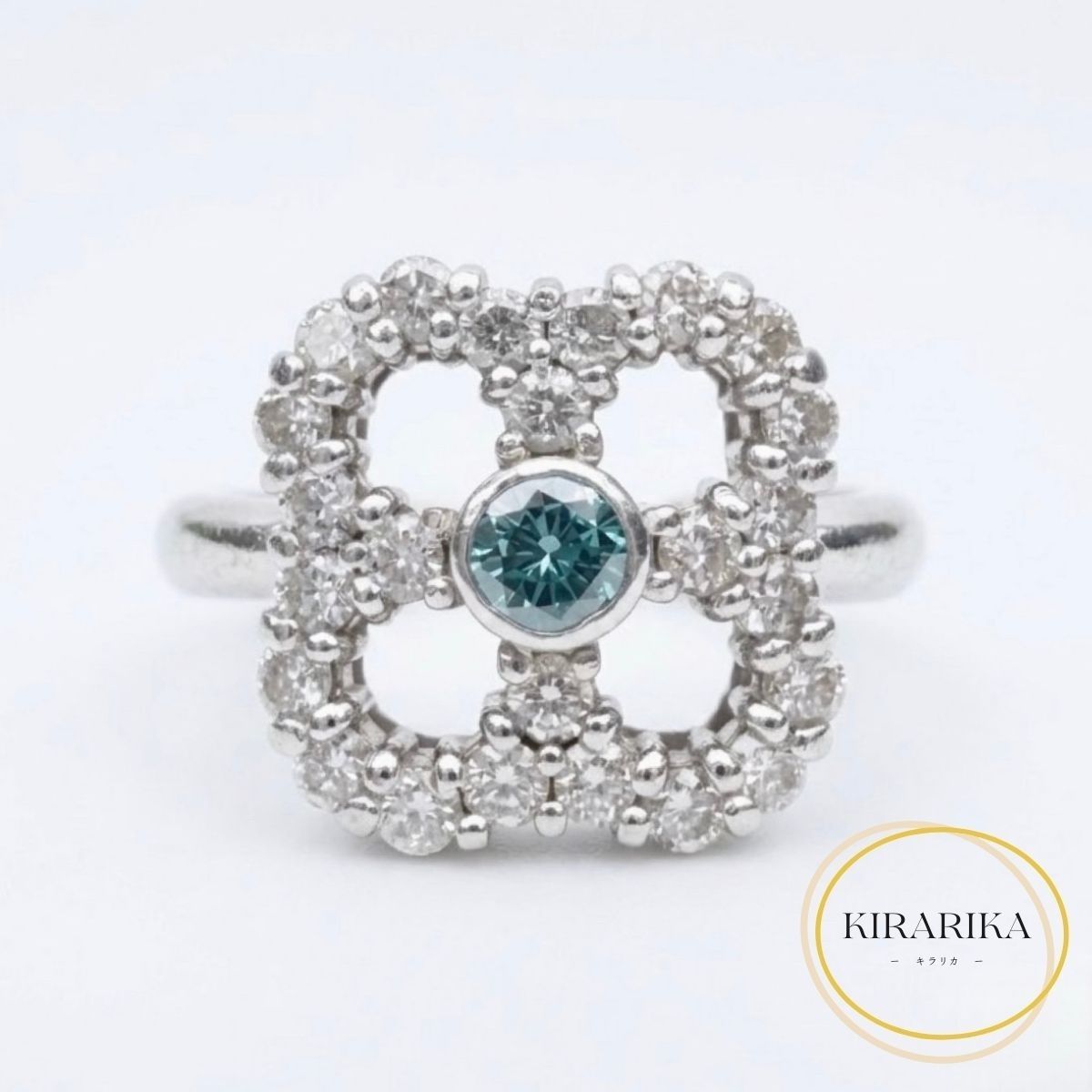 Pt900 トリートダイヤモンド0.10ct ダイヤモンド0.40ct リング