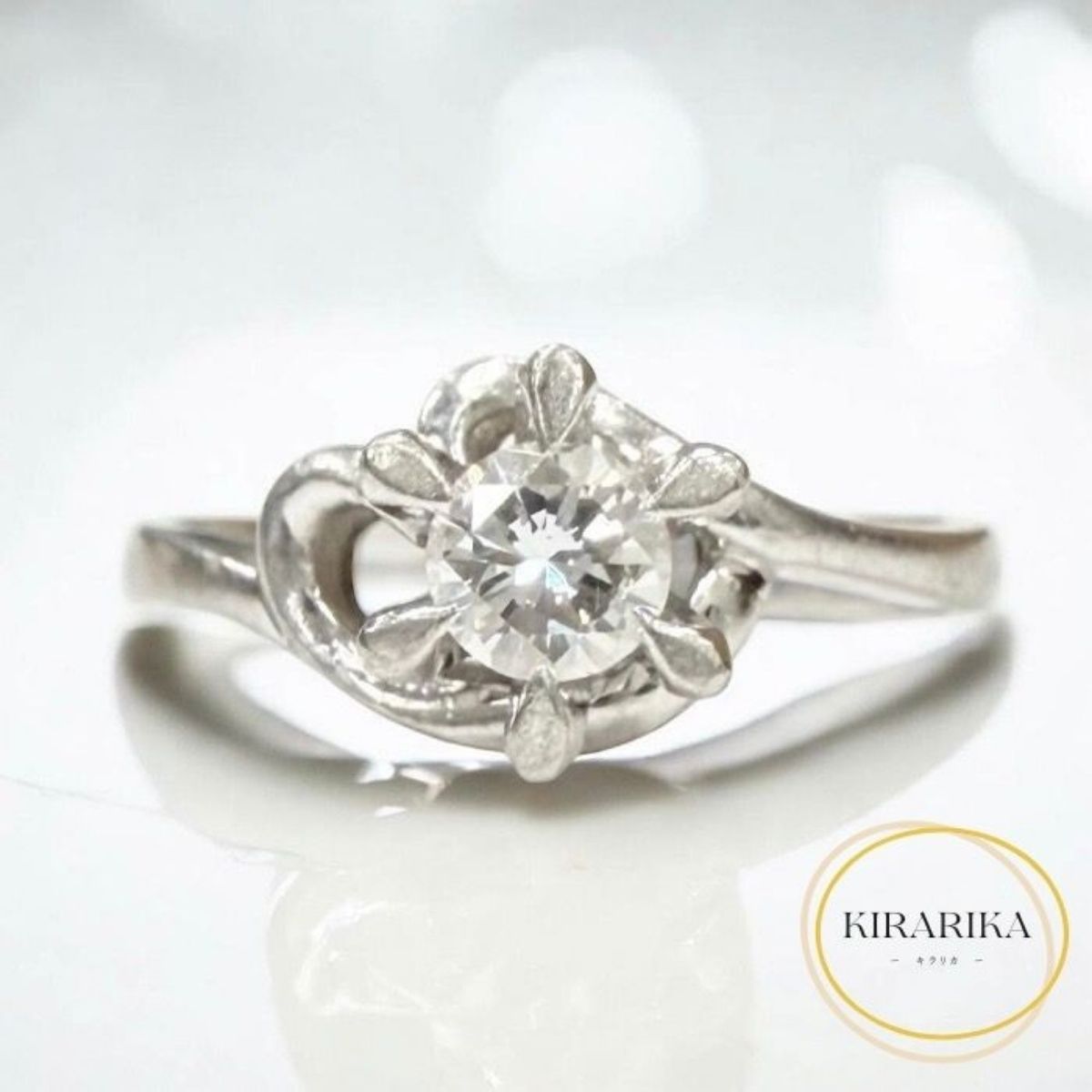 Pt850 ダイヤモンド 0.30ct リング