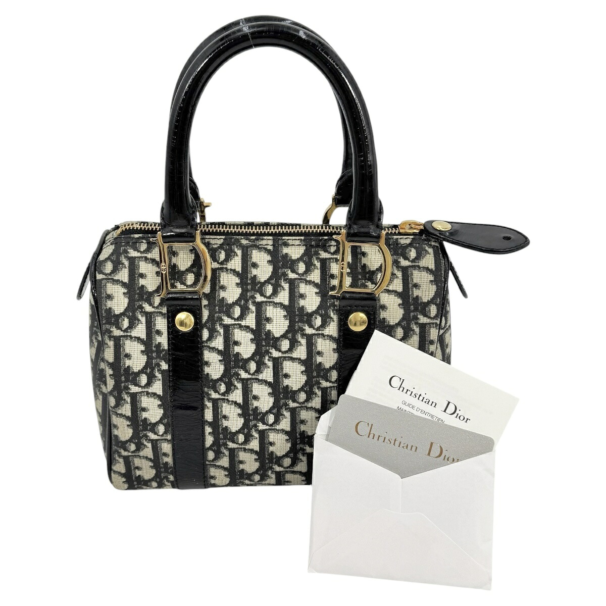 【中古】DIOR ディオール トロッター ハンドバッグ ブラック｜KIRARIKA