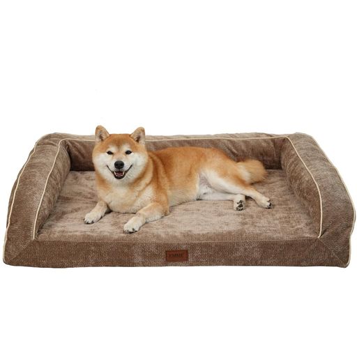 EMME耐噛み犬用ベッド防水丈夫ペットベッド洗えるシェニール生地柔らかペットソファー小型犬中型犬対応犬ソファーベッド耐久性高反発抗菌防臭ペットクッションあごのせペット用ベッ…