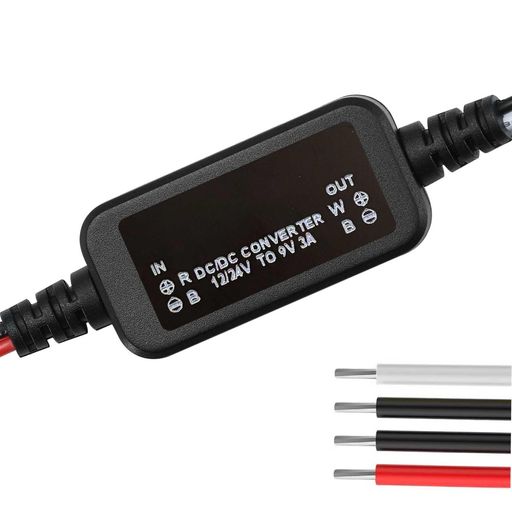 DC12V/24Vを9V3A27Wに変換する電圧コンバーター、DC8-30Vを9V3Aに変換するステップダウンコンバーターモジュール、自動車用のトランスフォーマー、モーター、LEDなどに適しています画像