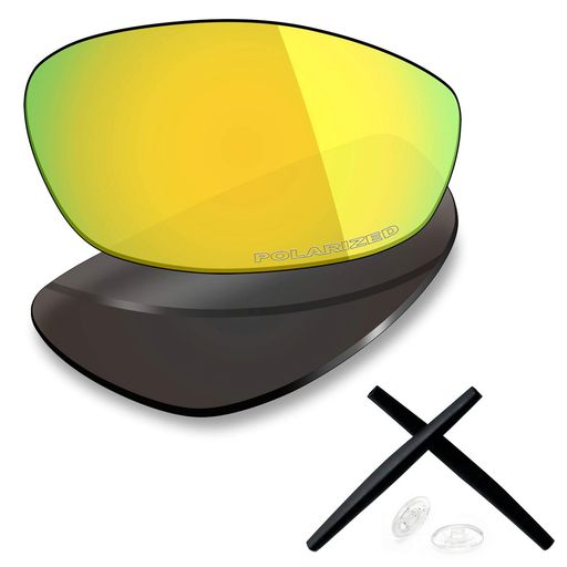 [Mryok]交換用レンズゴムキットOakleyWhiskerオークリーマルチオプション24Kゴールド偏光
