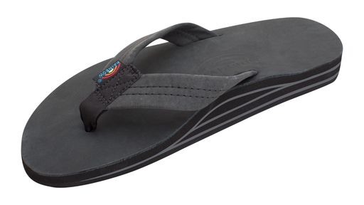 [RAINBOWSANDALS]’[虹霓サンダル]プレミアムレザーサンダルダブルアーチ厚底印字機DOUBLEARCHレディースS(相応う大いさ22.5珊~23.5珊)BLACK[並行輸入品] その他-レディース靴