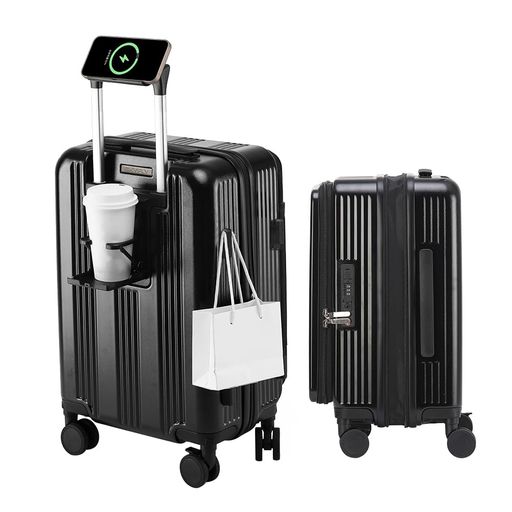 [SKYFLY]スーツケース片開き機内持ち込み多機能キャリーケース軽量Sサイズキャスター静音360度回転着脱可能【拡張可能PC+ABS】キャリーバッグ耐衝撃USBポートTSAロック側面フックおしゃれ旅… 10,406円