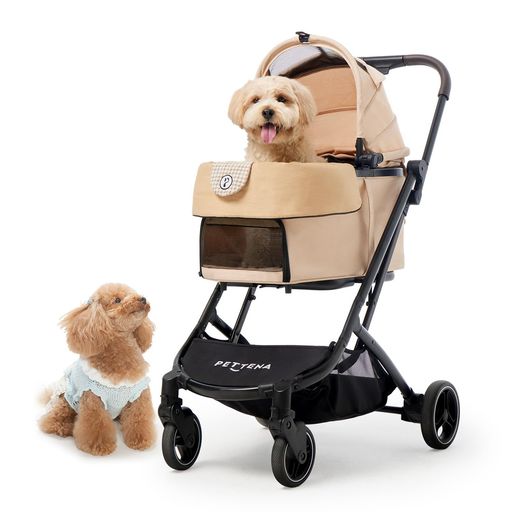 【最新の1秒コット付折り畳み】PETTENAペットカート小型犬分離型犬カート耐荷重25kg「X-FOLD」技術キャリーコット付ワンタッチ折り畳み広い空間自立可能軽量犬バギーお出かけ用猫犬ベビー…