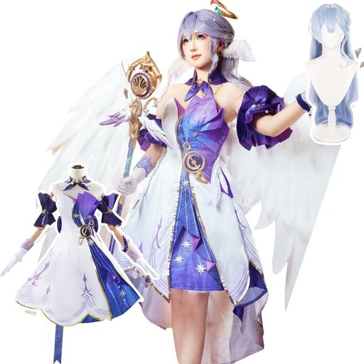 [乃宇撮]崩壊スターレイルコスプレ豪華版ロビンコスプレ衣装スタレコスプレアニメハロウィン文化祭パーティー大人用仮装崩壊スターレイル(ロビン、XS)