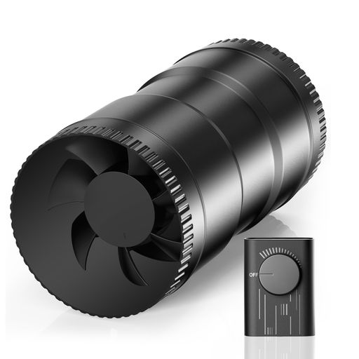 Hon&Guanダクトファン100mm中間取付型【インボイス制度登録店】換気扇パイプファン排気強力省エネ静音ダクト用/窓用/卓上用/塗装ブース用/家焼肉丸形タイプ産業用換気扇取扱説明書付(HI-100…