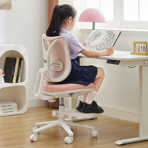 NATURFEN 学習椅子 小学生 高校生 勉強椅子 7&deg;ロッキング機能搭載 疲れない 子供 椅子 8cm厚クッション 高さ&奥行き&足置き調節 イス 子ども用 6～18歳成長対応 キッズチェア (Pink)｜グットバリューオンラインストア 11,774円