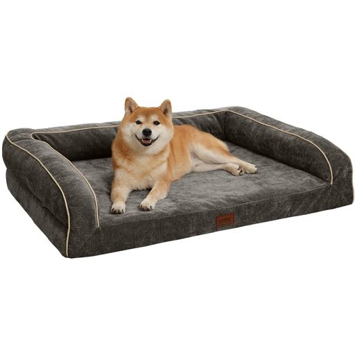 EMME耐噛み犬用ベッド防水丈夫ペットベッド洗えるシェニール生地柔らかペットソファー小型犬中型犬対応犬ソファーベッド耐久性高反発抗菌防臭ペットクッションあごのせペット用ベッ…