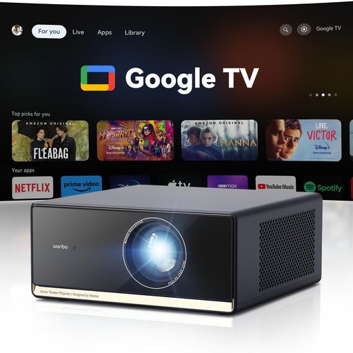 【1100ANSI・GoogleTV積み上げる】WanboX5Pro映写機超末たのもしい4K相応う盛りだくさん固定ディスク1.25:1投掛ける割り合い26dB静音10000+適用業務物音抑えつける上昇限度小型5GWiFiちょっとの間ブルートゥースchromecast
