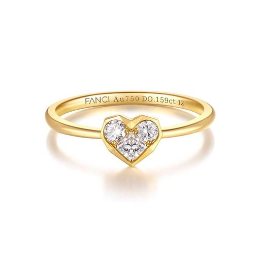 [FANCIME]ダイヤモンドリングレディース[EternalGlowofLove]12号K18ゴールドラボグロウンダイヤモンド3石足し加える0.974コンピュータ断層撮影法(DEF/VS)ハート型画題生まれ落ちる日祝する日クリスマス差し上げ物