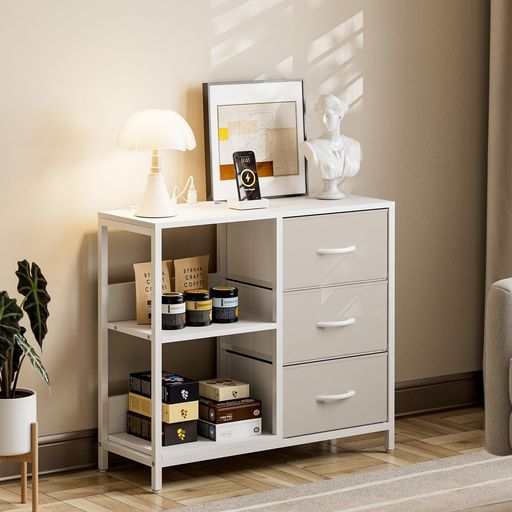 楽天市場】IKIFLY 収納チェスト 棚付き 洋服タンス リビングチェスト