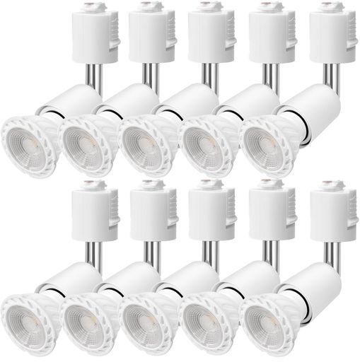 導管軌跡用注目の的E26口金LED白熱電球付き添い人60W形好いかげんに5.5Wライティングバー用ライトライティングバー用物の具LED注目の的+導管軌跡用物の具書き割り(白いこと昼白いこと10個書き割り)