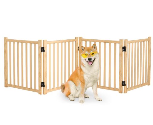 ペットゲート置くだけ犬ゲートペットフェンス高さ58cm幅234cm自立型ゲート折りたたみ式犬フェンス室内用