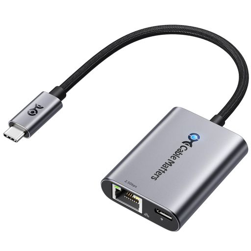 CableMattersUSB-C2.5G有線LANアダプター[2.5Gbps&140W充電対応]2-IN-1USB-CLAN変換アダプター、タイプCイーサネットThunderbolt4/5・USB4対応