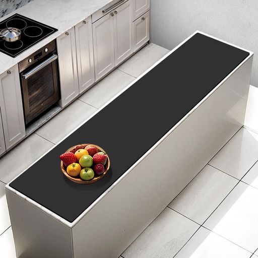 シリコンクッキングマット 200x50cm 大判 パンこね台 ベーキング用 製菓用 調理用シート 耐熱250&deg;C カット可能 滑り止め 防水 キッチンカウンター対応 ブラック｜グットバリューオンラインストア