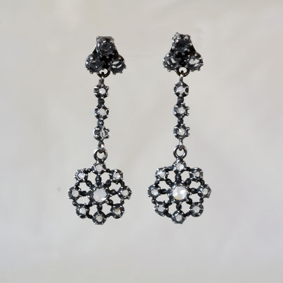 シルバー ダイヤモンド イヤリング Earrings レディース｜GoodWill　アンティーク