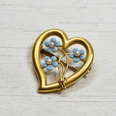 楽天市場】アンティークジュエリー エナメル ブローチ アール