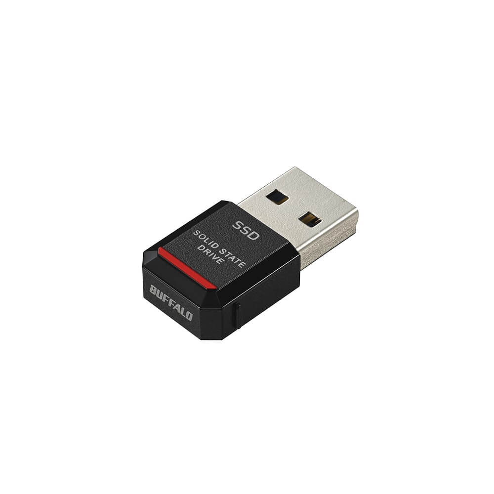 BUFFALO SSD-PST1.0U3BA/D 小型・軽量 外付けSSD USB 3.2 Gen 2接続対応 1TB|グッドウィル 店