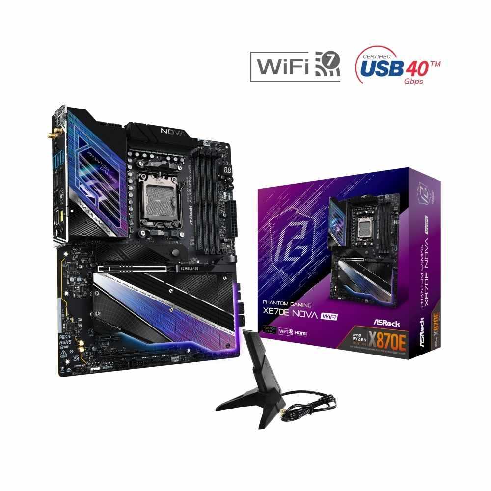 ASRock X870E NOVA WIFI マザーボード 訳あり マザーボード(Socket AM5) X870E Nova WiFi ［ATX］｜の通販は