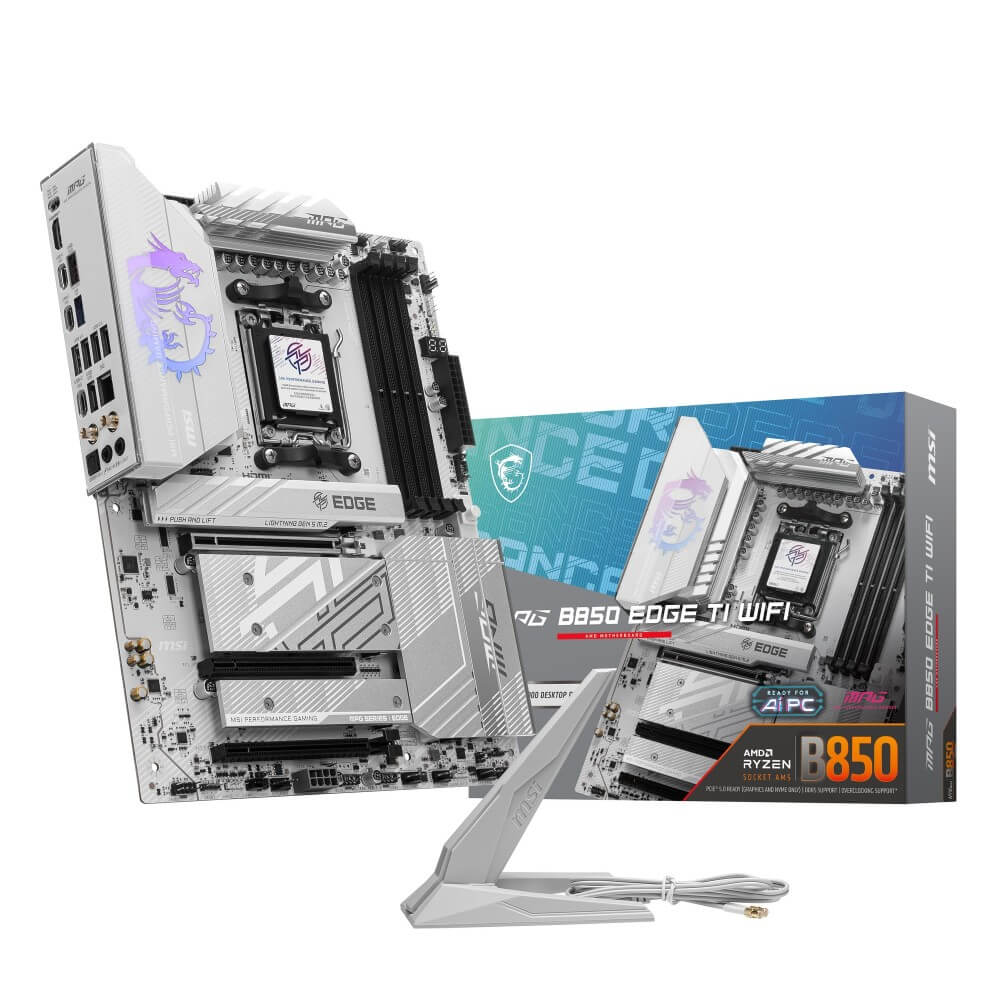 MSI MPG B850 EDGE TI WIFI AMD B850チップセット搭載 AMD Ryzen 9000/8000/7000シリーズ プロセッサー対応 ATXマザーボード