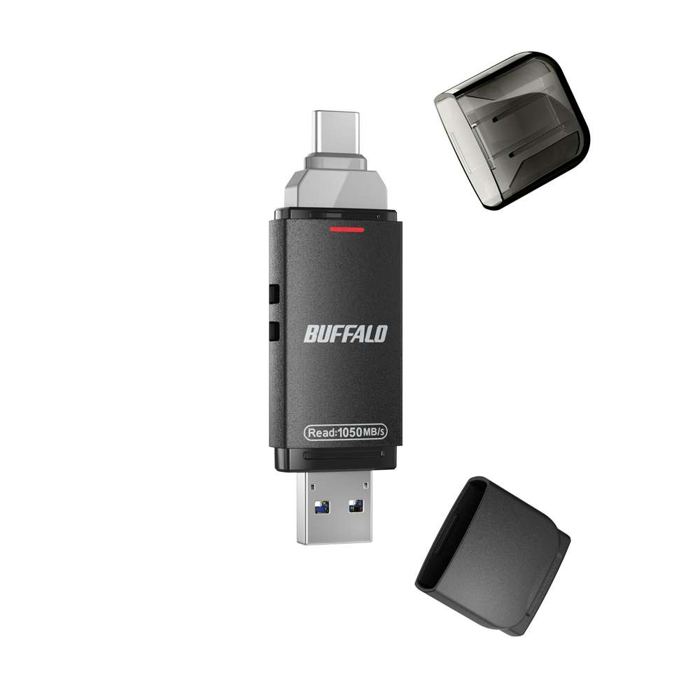 BUFFALO SSD-SDH1.0U3BA/D USB 3.2(Gen2) Type-C/Type-A両対応 スティック型SSD 高速タイプ SSD-SDH/Dシリーズ 1TB|グッドウィル 店