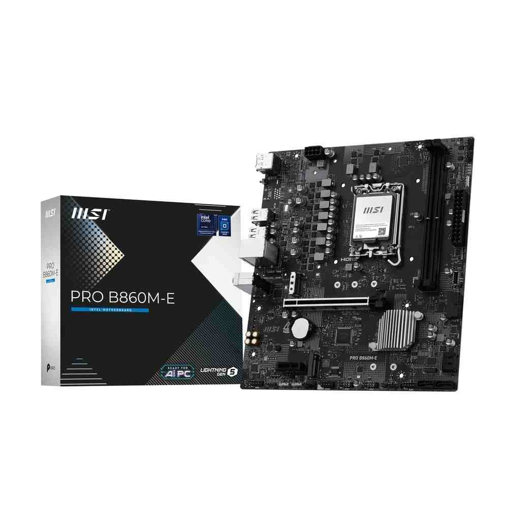 MSI PRO B860M-E (パソコン工房限定モデル) 高品質部材とシンプルなデザインを採用したMicro-ATXマザーボード