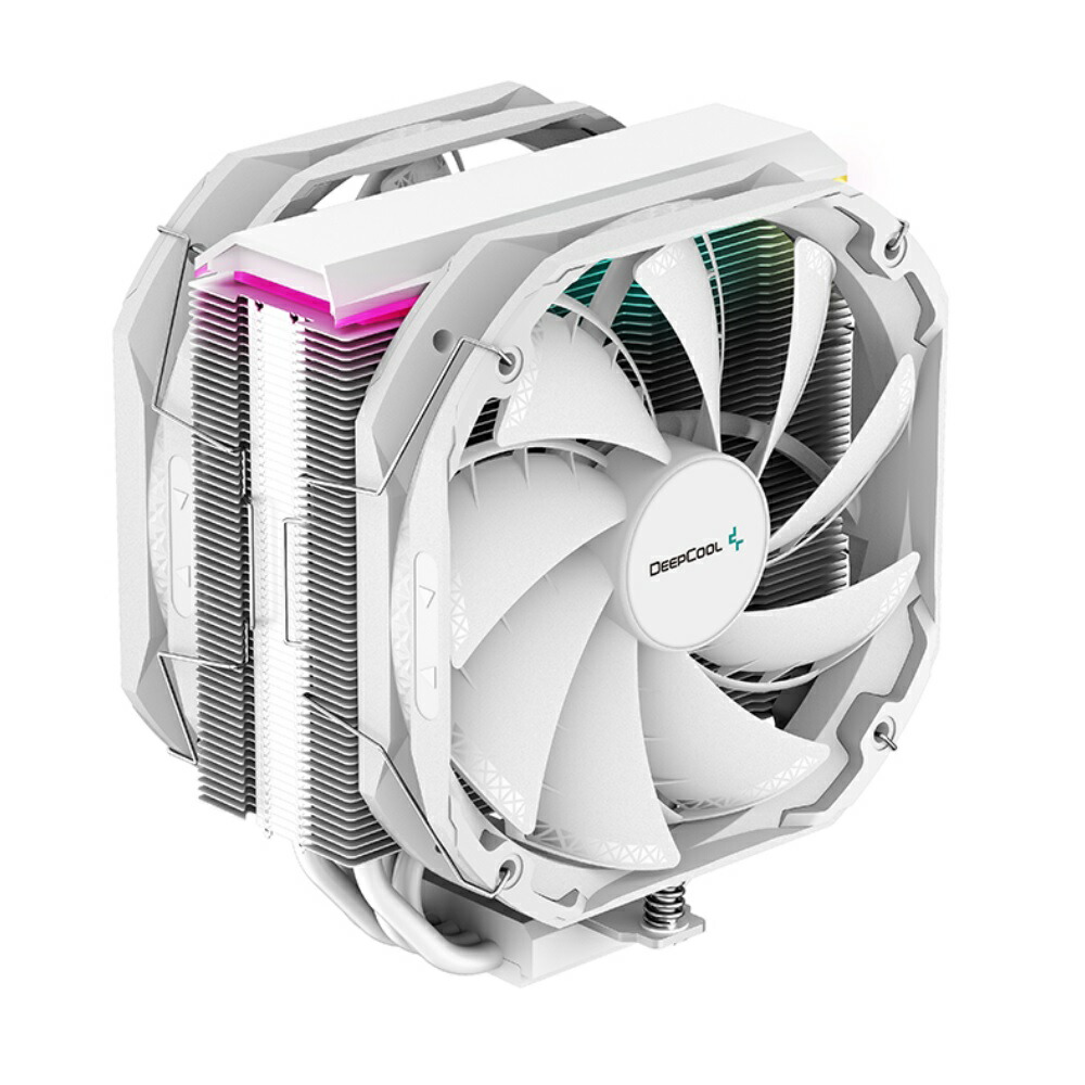 Deep Cool As500 Plus Wh 140mm Pwmファン2基搭載 オールホワイトデザイン サイドフローcpuクーラー Bouncesociety Com