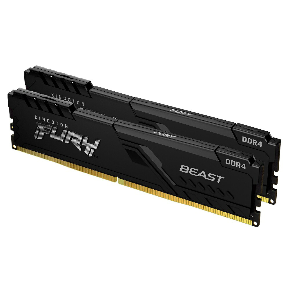 KINGSTON FURY Beast Black KF432C16BB1K2/32 [DDR4 PC4-25600 16GB 2枚組] DDR4 PC4-25600 16GB&times;2枚組 デスクトップ用メモリ｜グッドウィル 店
