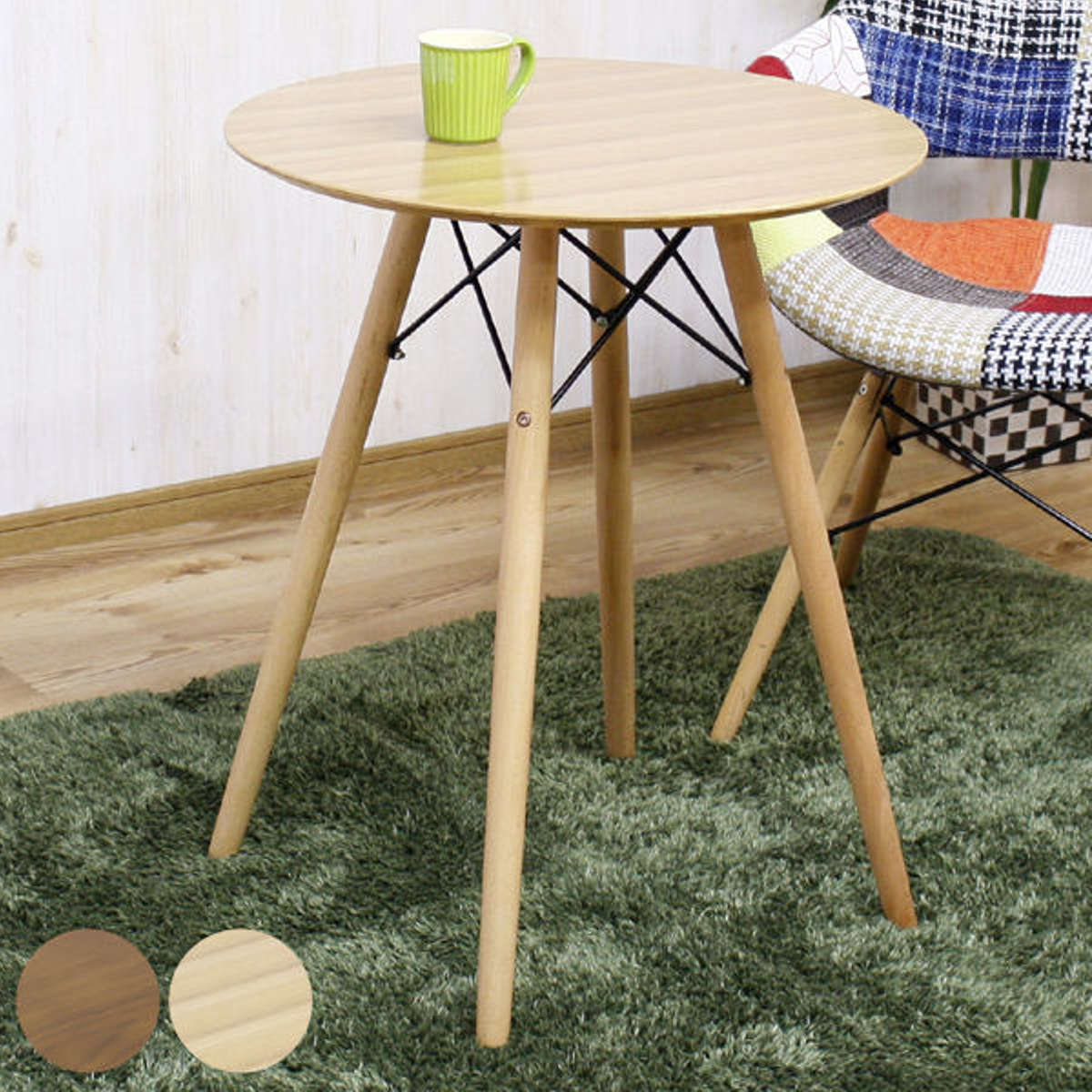 カフェテーブル 高さ72cm 天然木 突板 ( 送料無料 コーヒーテーブル テーブル 机 つくえ ダイニングテーブル 一人暮らし 丸 丸テーブル 1人掛け 2人掛け 木製 食卓テーブル 作業机 ダイニング おしゃれ ウッド 円卓 円形 ) 【GWM】|good wood mood