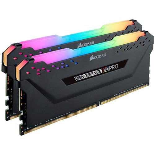 CORSAIR VENGEANCE RGB PRO DDR4 メモリ 16GB(8GB2)最大3600MHz対応 AMD EXPO Intel XMP対応 CL18 デスクトップPC用 ブラック CMW16GX4M2Z3600C18|GOODWOODS