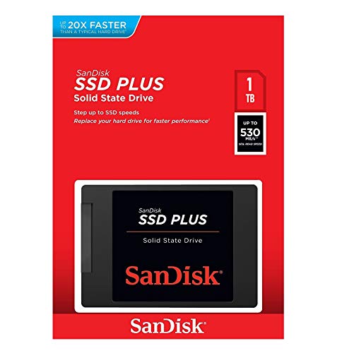 SanDisk サンディスク 内蔵SSD 2.5インチ / SSD Plus 1TB / SATA3.0 / 3年 / SDSSDA-1T00-G26｜GOODWOODS