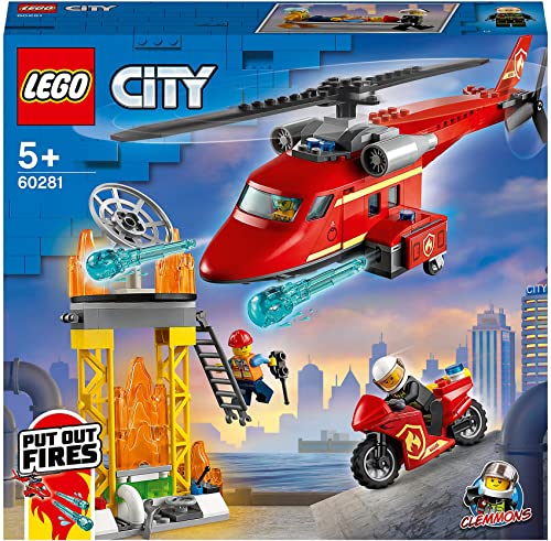 レゴ(LEGO) シティ 消防レスキューヘリコプター 60281 手あそび 立ちはだかる 差し上げ物 消防 しょうぼう ヘリコプタ 御坊っちゃん うしろ帯 5歳以上