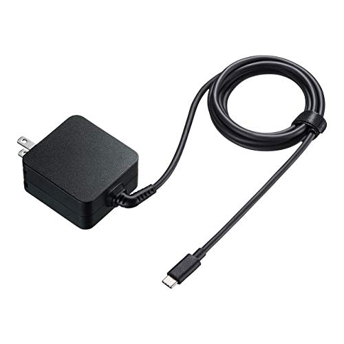 サンワサプライ USB Power Delivery相応うAC申し受ける器(PD65W) Type-C有線テレビ一体型 ACA-PD76BK