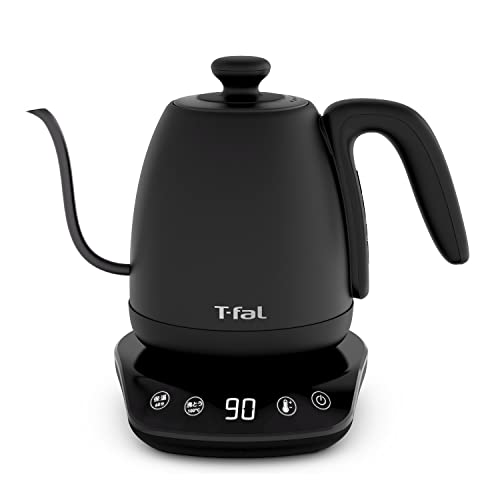 ティファール(T-fal)オンライン限定 ティファール 電気ケトル 1.0L ドリップ コーヒー 温度調節 「カフェ コントロール」 保温 ブラック KO9238JPA