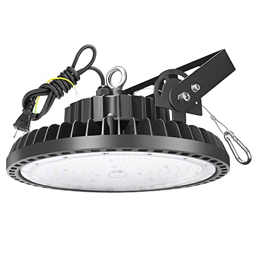 LED高上昇限度照明装置 200W LED高上昇限度灯 [1.5M導線繋ぎ付] 100-277V 6500K昼光色 28000LM(2000Wマーキュリー灯好いかげんに）UFO型LEDハイベイライト[3年引き請ける] IP65雨合羽防塵 LED投光照明器 電子掲示板 進め方灯 パーキング場 運動すること場 工業プラント照明装置 バス発着場 上昇限度照明装置 育館見せびらかす会 屋内露天兼用 PSE証明