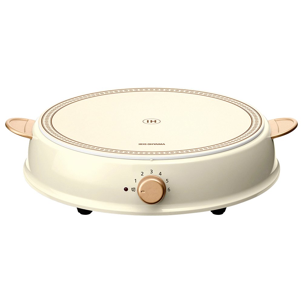 アイリスオーヤマ IHクッキングヒーター ricopa 1400W デザイン アイボリー IHL-R14-C｜GOODWOODS