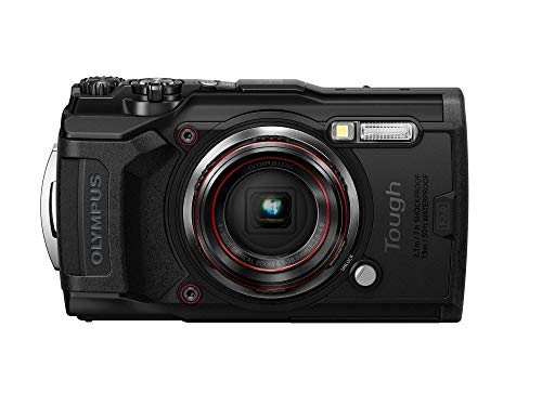 OM SYSTEM/オリンパス OLYMPUS デジタル写真機 Tough TG-6 黒いこと 1200万絵素CMOS F2.0 15m 雨合羽 100kgf耐荷重 GPS 内蔵Wi-Fi TG-6BLK