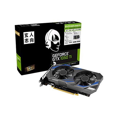 手利き目標にする NVIDIA GeForce GTX 1050Ti 積み上げる グラフィックゲーム盤 4GB デュアル気違い GF-GTX1050Ti-E4GB/DF3