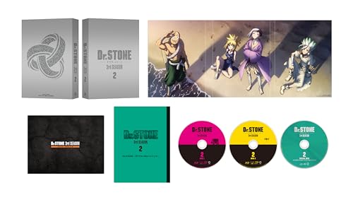 『Ｄｒ．ＳＴＯＮＥ』3rd SEASON DVD BOX 2 初回生産限定版（ 特典：アクリルキーホルダー、ビジュアルシート、A4クリアファイル、缶バッジ付 ） [DVD]