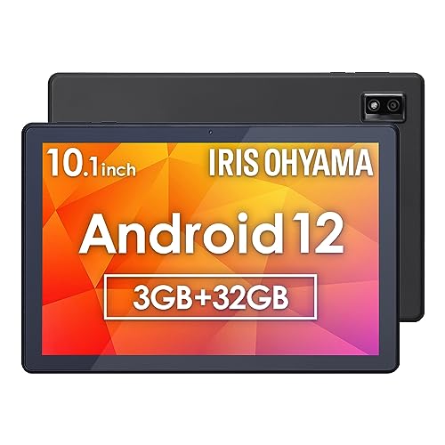 アイリスオーヤマ タブレット 10インチ wi-fiモデル Android12 動画視聴 日本語サポート 1280x800 メモリ3GB ストレージ32GB 4コア アンドロイド LUCA TE102M3N1-B