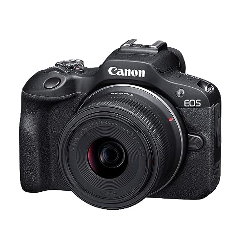 Canon ミラーレス一眼カメラ EOS R100 標準ズームレンズキット(RF-S18-45) ブラック/APS-C/約356g EOSR100-1845ISSTMLK|GOODWOODS