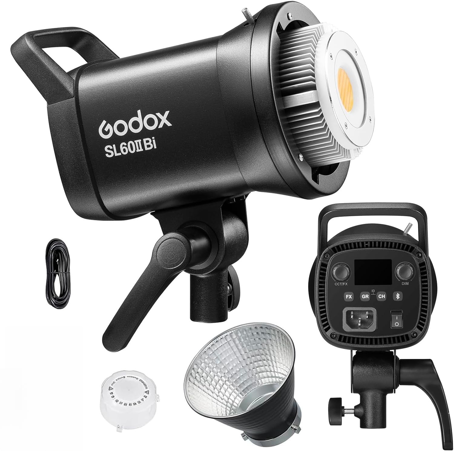 GODOX正規代理店Godox SL60IIBi LEDビデオライト 75W Bowens マウント 2800-6500K 0%-100% 輝度調整 定常光LEDライト 11 FX効果モード